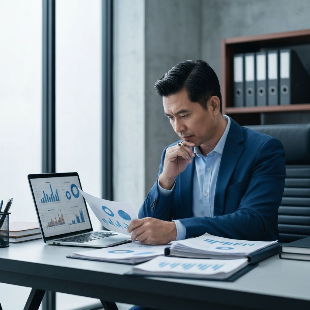 Profesionales financieros analizando datos y reportes para optimización de costos en cadenas de restaurantes